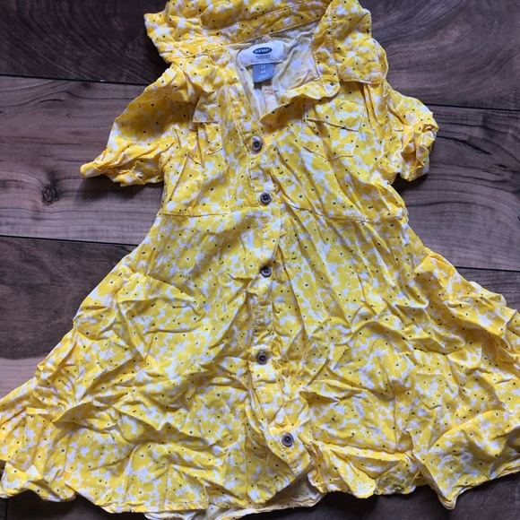 Old Navy size 4t yellow floral dress - Picture 1 of 1